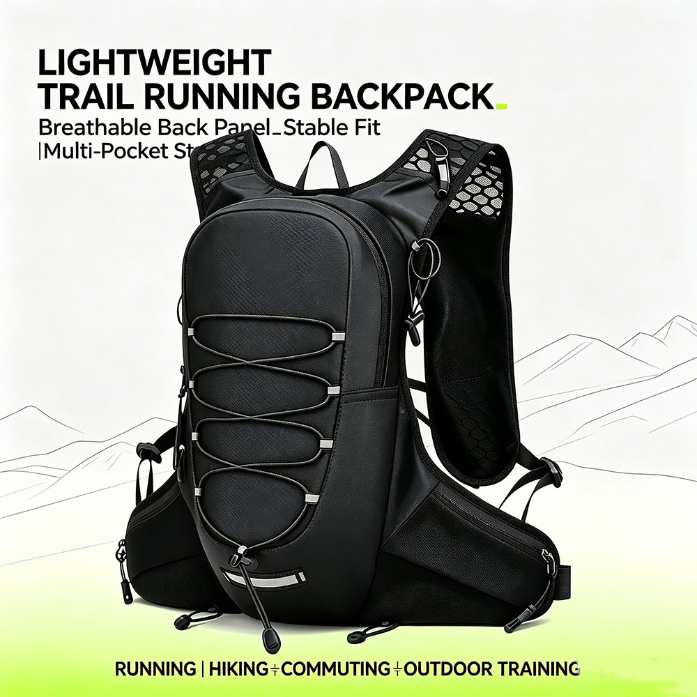 Reflective Vest Cycling - Zaino idrico da corsa leggero e