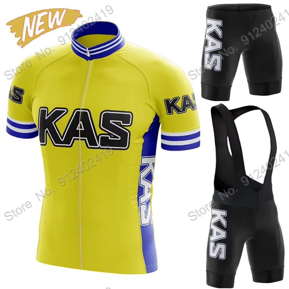 Cycling Commute Shorts - Nuovo Set Maglia Ciclismo Retrò Kas