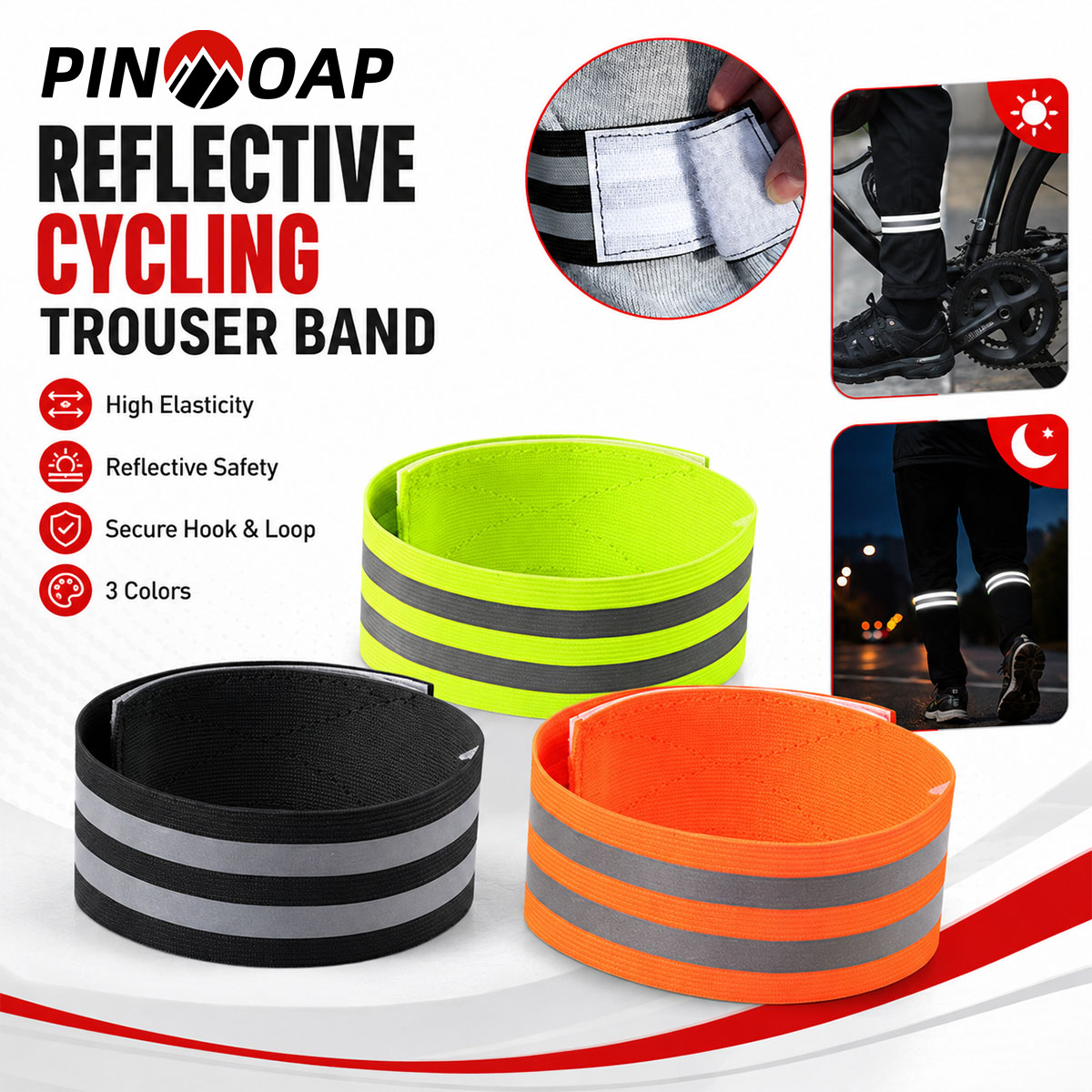 Cycling Commuter Pants - PINMOAP 1/2PCS Fascia per Pantaloni da