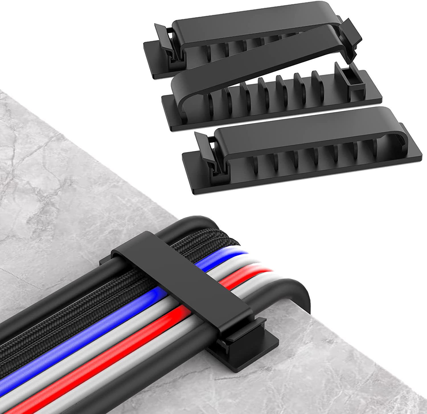 Cable Lock Flexible - Organizzatore di cavi, gestione fili, supporto