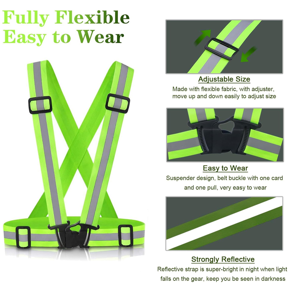 Gilet da corsa notturno da 1 p - Reflective Vest Cycling recensione e prezzo